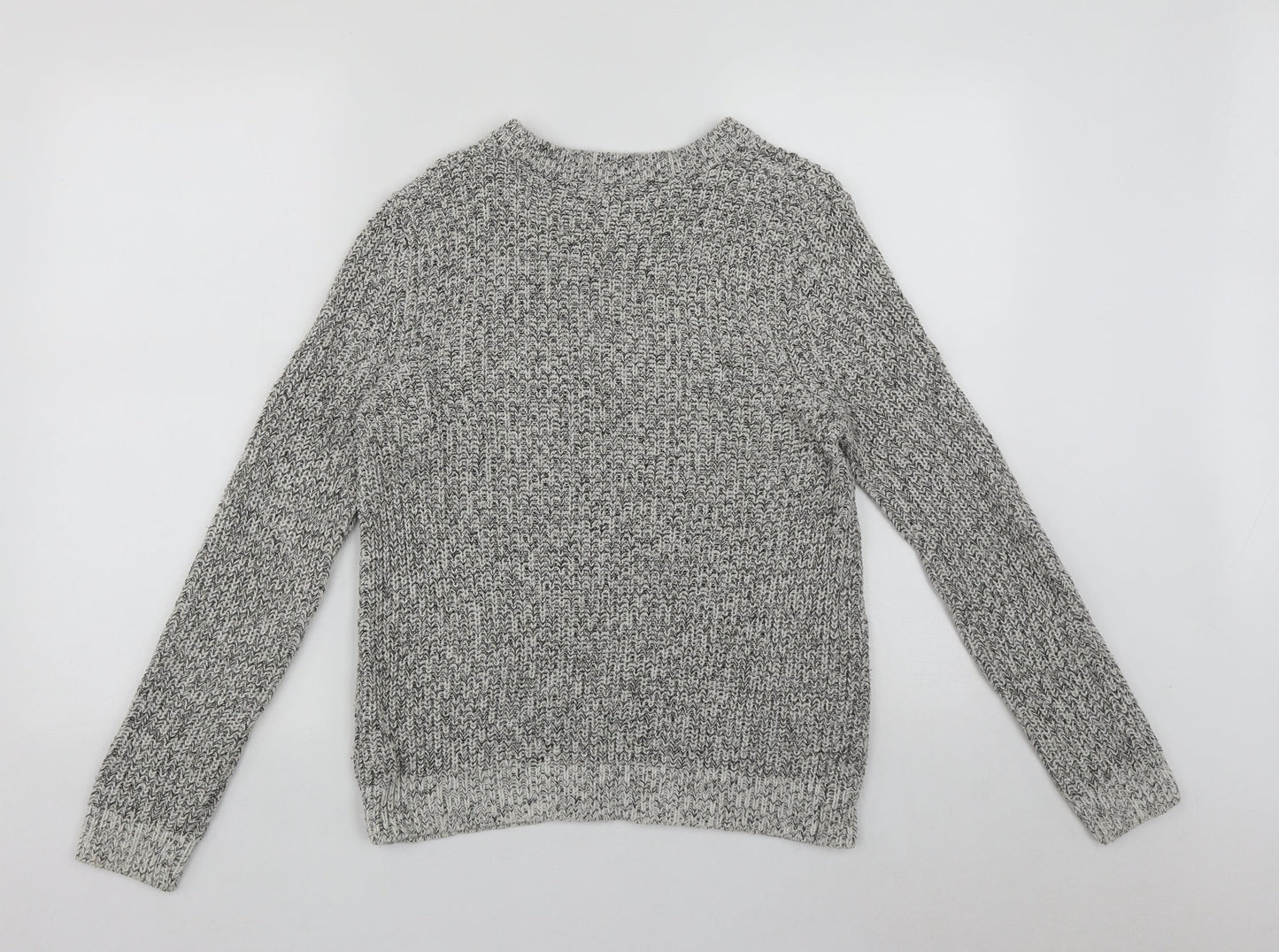 H&M Womens Multicoloured Round Neck  Acrylic Pullover Jumper Size M