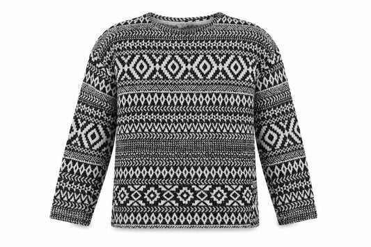 Peacocks Womens Multicoloured Round Neck Geometric Polyester Pullover Jumper Size M