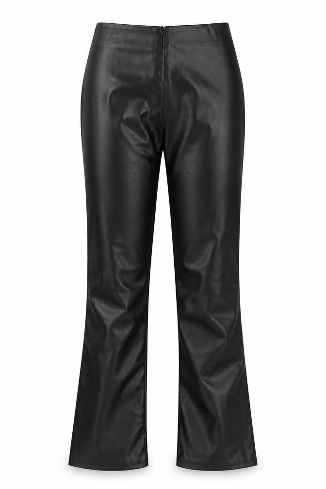 Eilly Bazar Womens Black  Polyester Trousers  Size XS L32 in Regular Zip