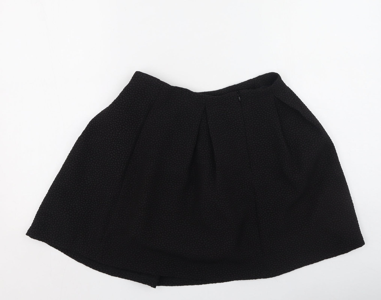 Vera & Lucy Womens Black  Polyester Pleated Skirt Size S