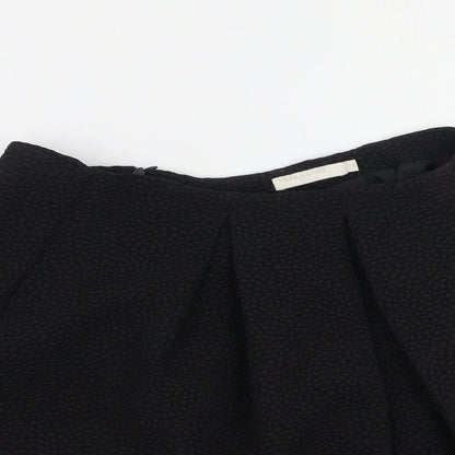 Vera & Lucy Womens Black  Polyester Pleated Skirt Size S