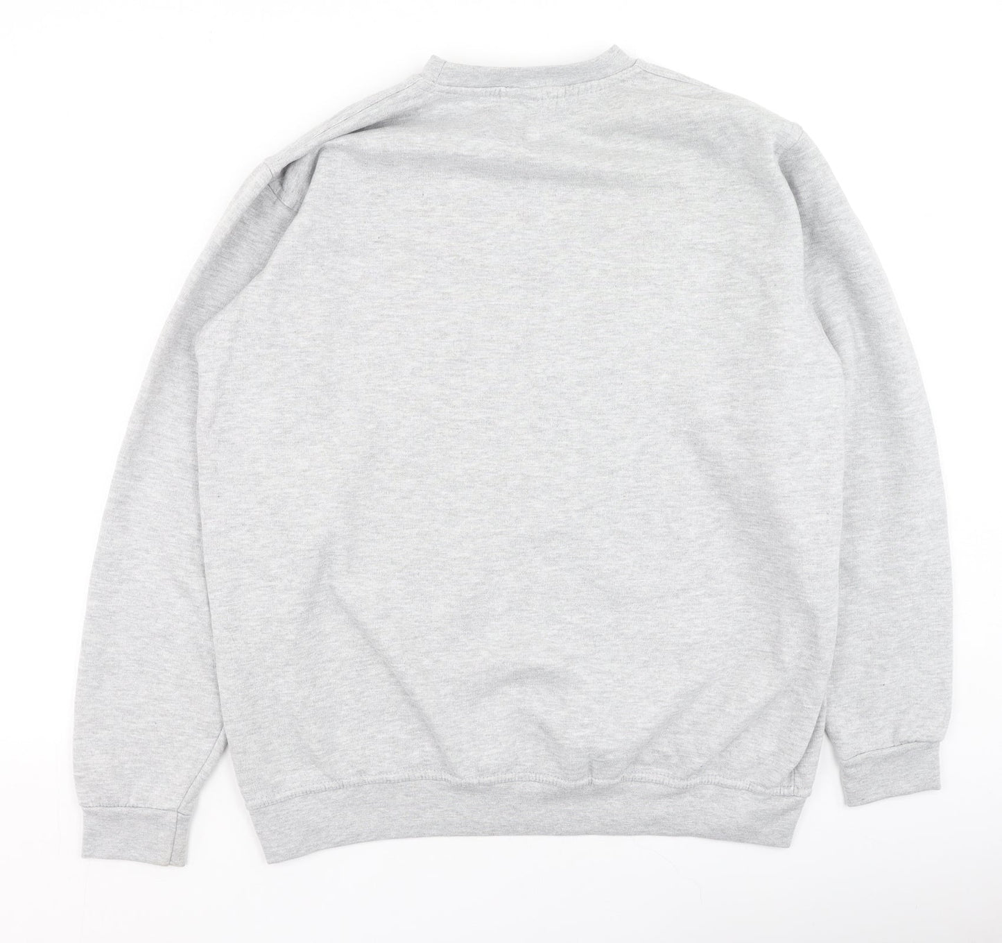 Uneek Womens Grey  Cotton Pullover Sweatshirt Size L