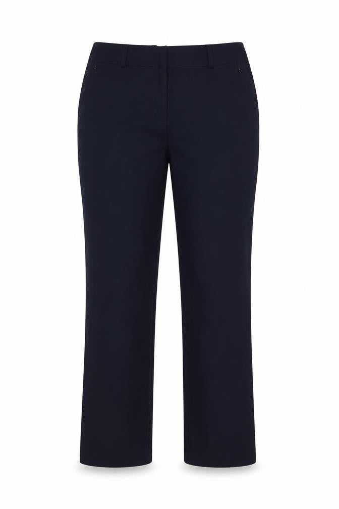 Dunnes Womens Blue  Polyester Dress Pants Trousers Size 12 L30 in Regular Button
