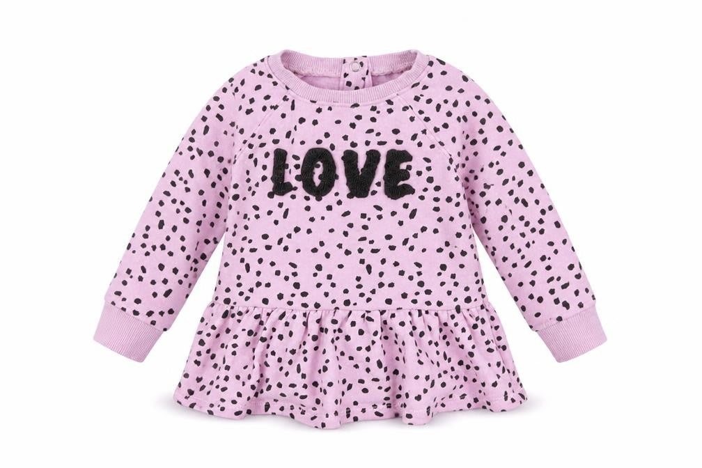 Dunnes Baby Pink Animal Print Cotton Pullover Jumper Size 9-12 Months  Snap - Love