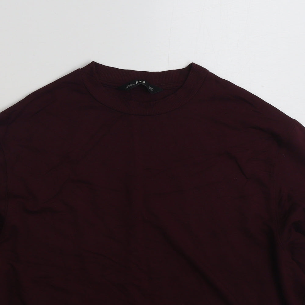 F&F Womens Purple  Viscose Pullover Sweatshirt Size 12  Pullover