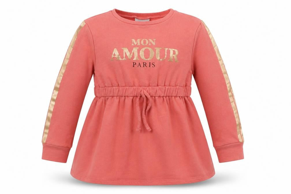 Matalan Girls Pink  Cotton Skater Dress  Size 5 Years  Crew Neck Pullover - Mor Amour