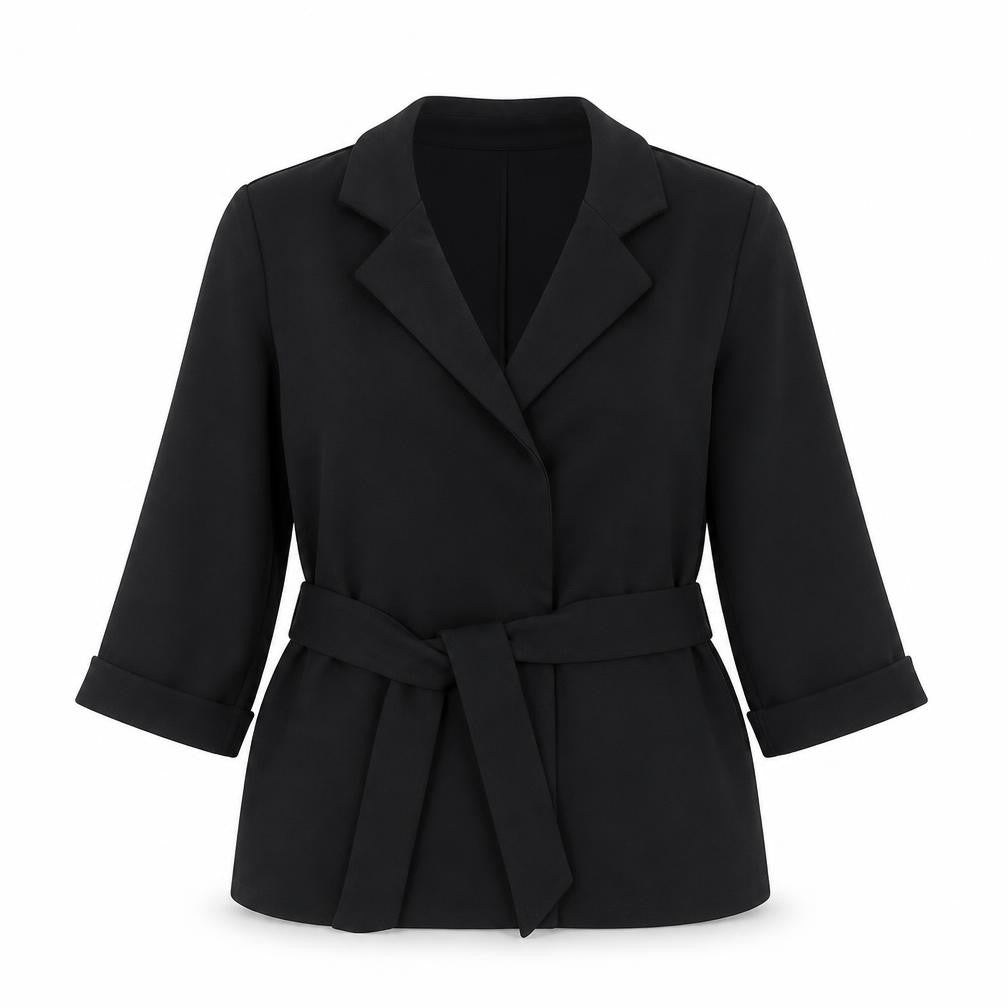 New Look Womens Black   Jacket  Size 8  Tie