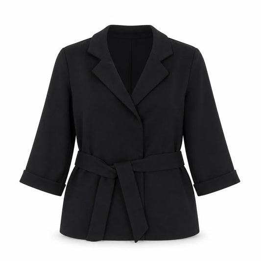 New Look Womens Black   Jacket  Size 8  Tie