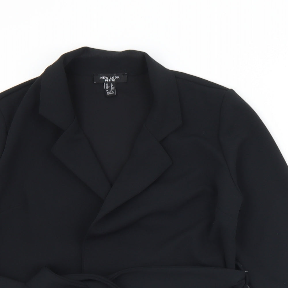 New Look Womens Black   Jacket  Size 8  Tie