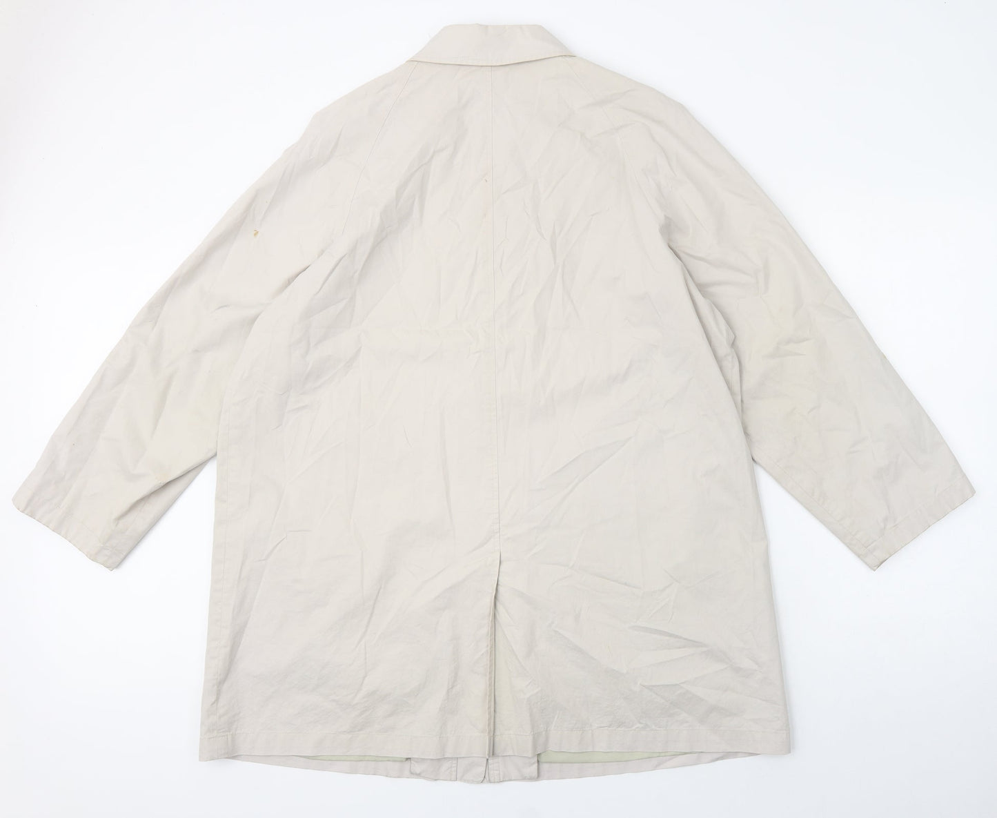 Dannimac Womens Ivory   Overcoat Coat Size L  Zip