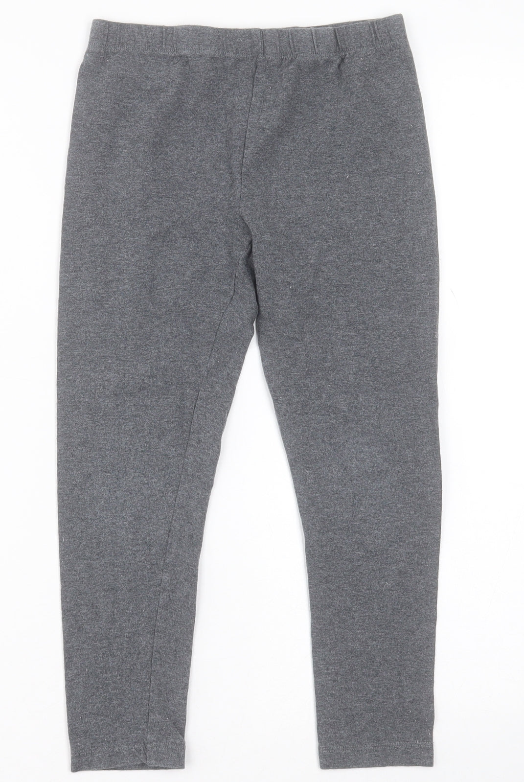 NEXT Girls Grey  Cotton Capri Trousers Size 9 Months  Regular Pullover