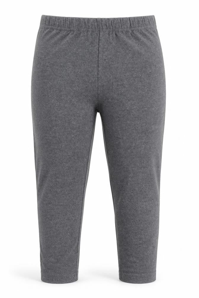 NEXT Girls Grey  Cotton Capri Trousers Size 9 Months  Regular Pullover