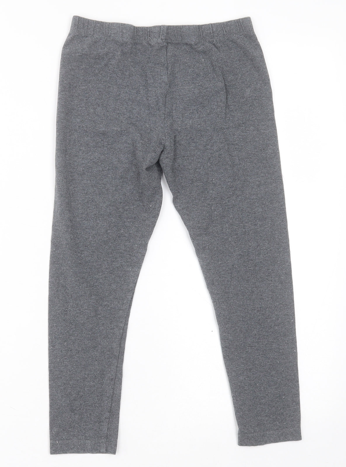 NEXT Girls Grey  Cotton Capri Trousers Size 9 Months  Regular Pullover