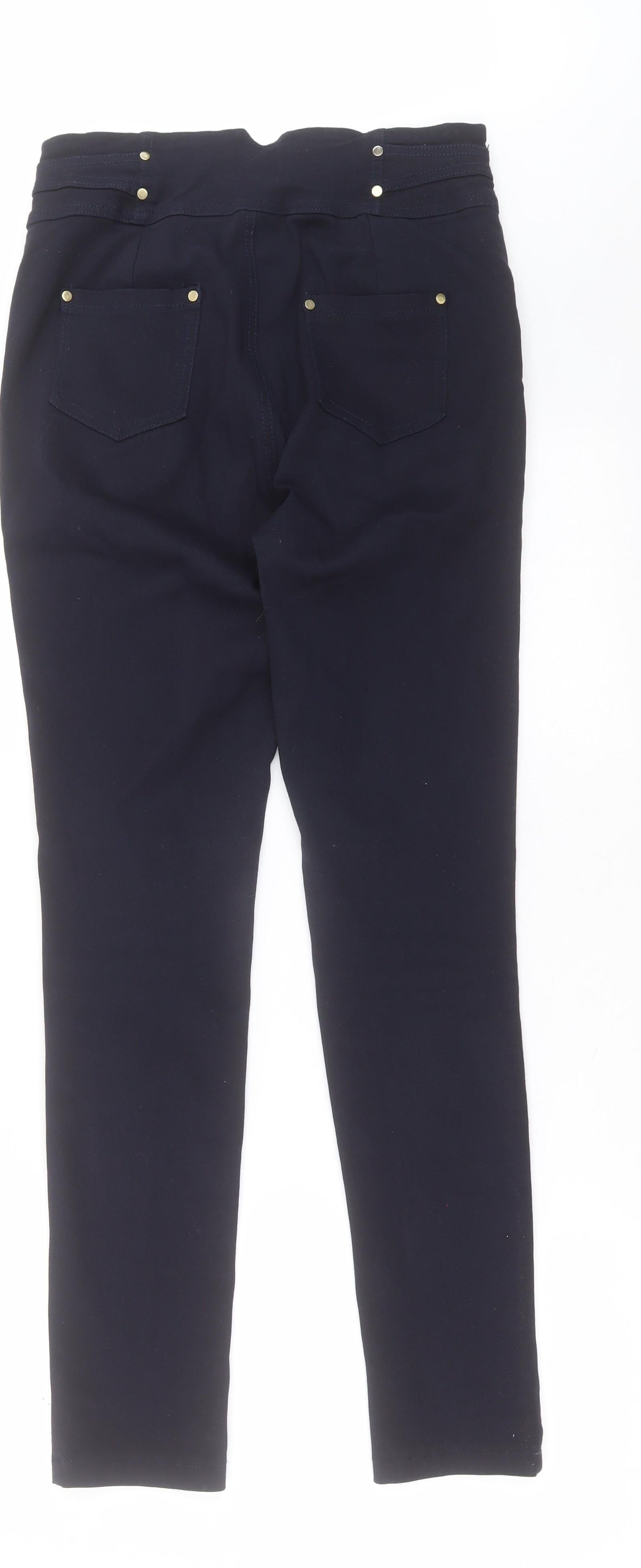 Gerard Womens Blue  Polyester Trousers  Size 30 in L28 in Regular Button