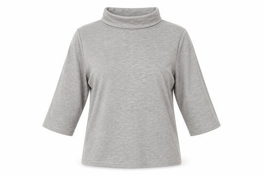 Boohoo Womens Grey High Neck  Polyester Pullover Jumper Size 14