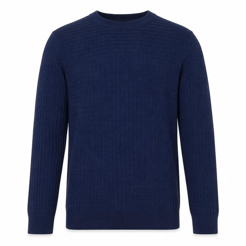 Topman Mens Blue Crew Neck  Viscose Pullover Jumper Size M