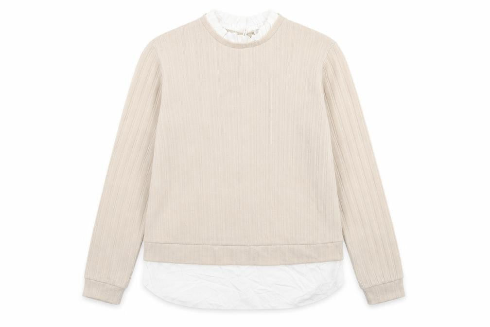 Papaya Womens Beige High Neck  Polyester Pullover Jumper Size 12