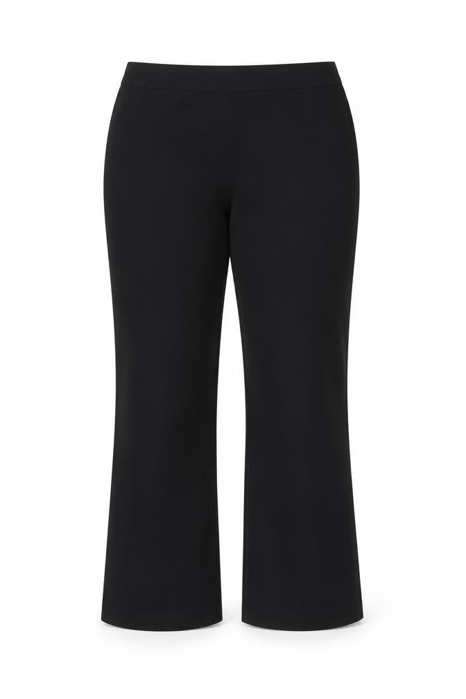 Papaya Womens Black  Polyester Trousers  Size 12 L27 in Regular