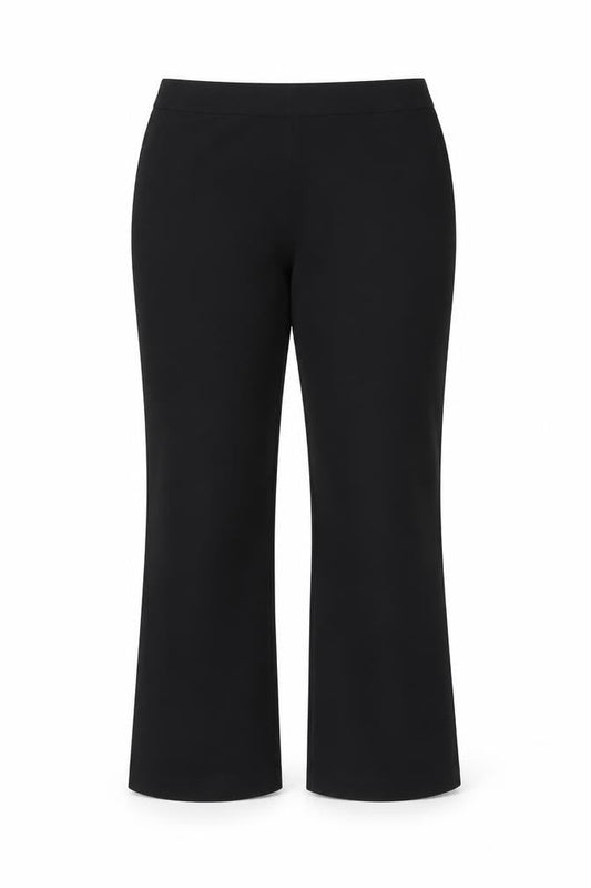 Papaya Womens Black  Polyester Trousers  Size 12 L27 in Regular