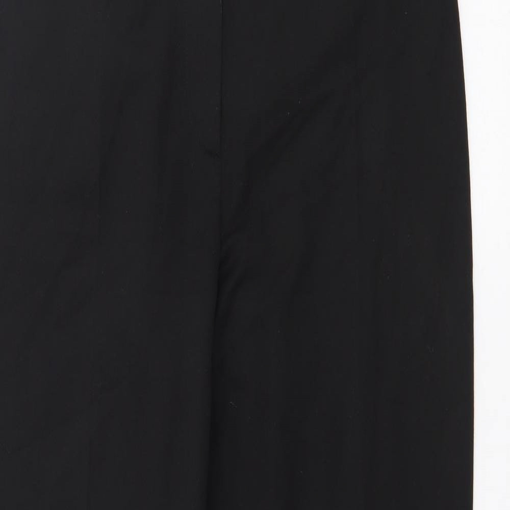 Wichele Womens Black  Polyester Trousers  Size 10 L20 in Regular