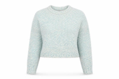 F&F Womens Blue Crew Neck  Viscose Pullover Jumper Size 8