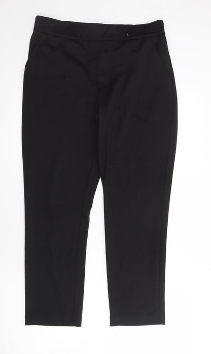 Classics Womens Black  Polyester Trousers  Size 14 L25 in Regular