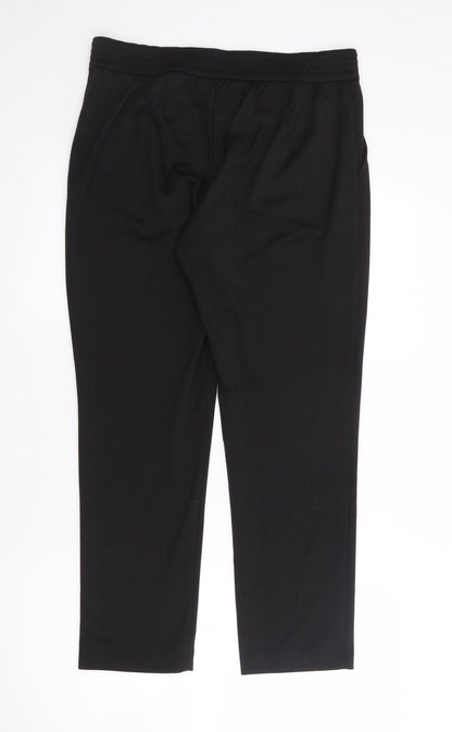 Classics Womens Black  Polyester Trousers  Size 14 L25 in Regular