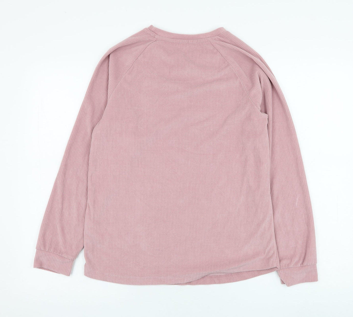 Primark Womens Pink  Polyester Pullover Sweatshirt Size 6  Pullover - Loungewear