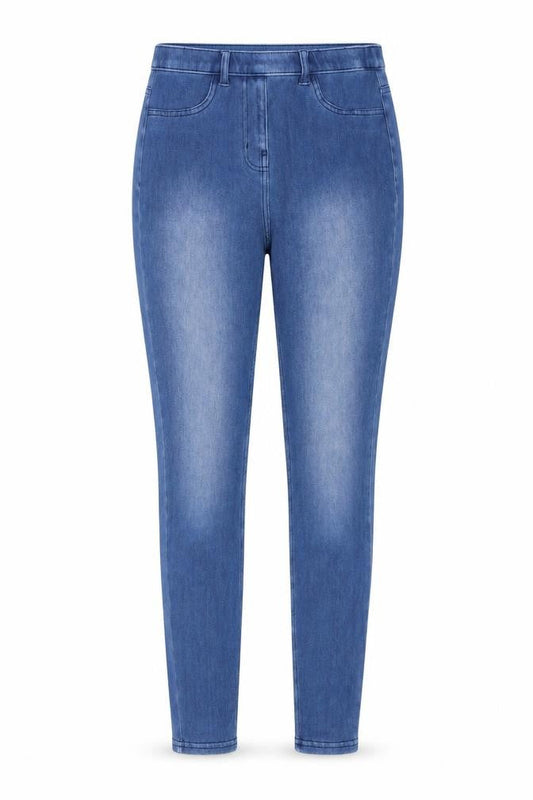 Next Womens Blue  Cotton Skinny Jeans Size 10 L27 in Regular Button