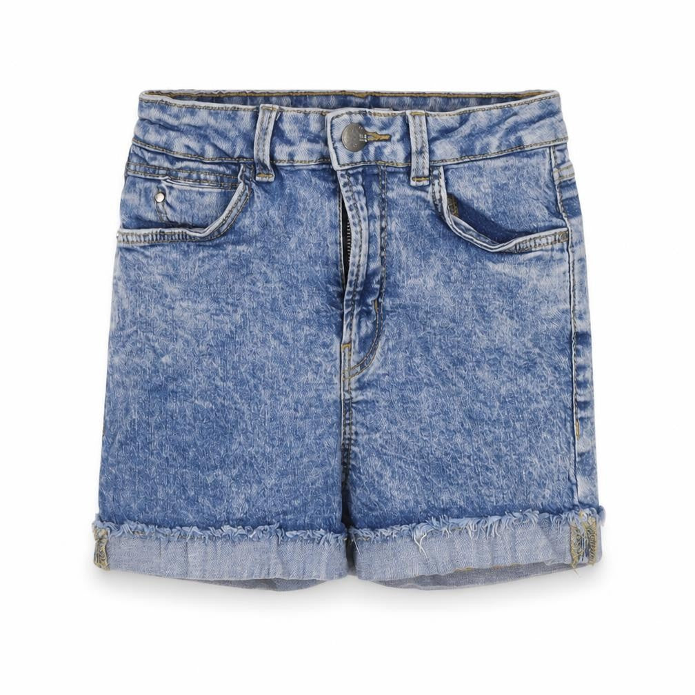 Bershka Mens Blue  Cotton  Shorts Size 60 in  Regular Button
