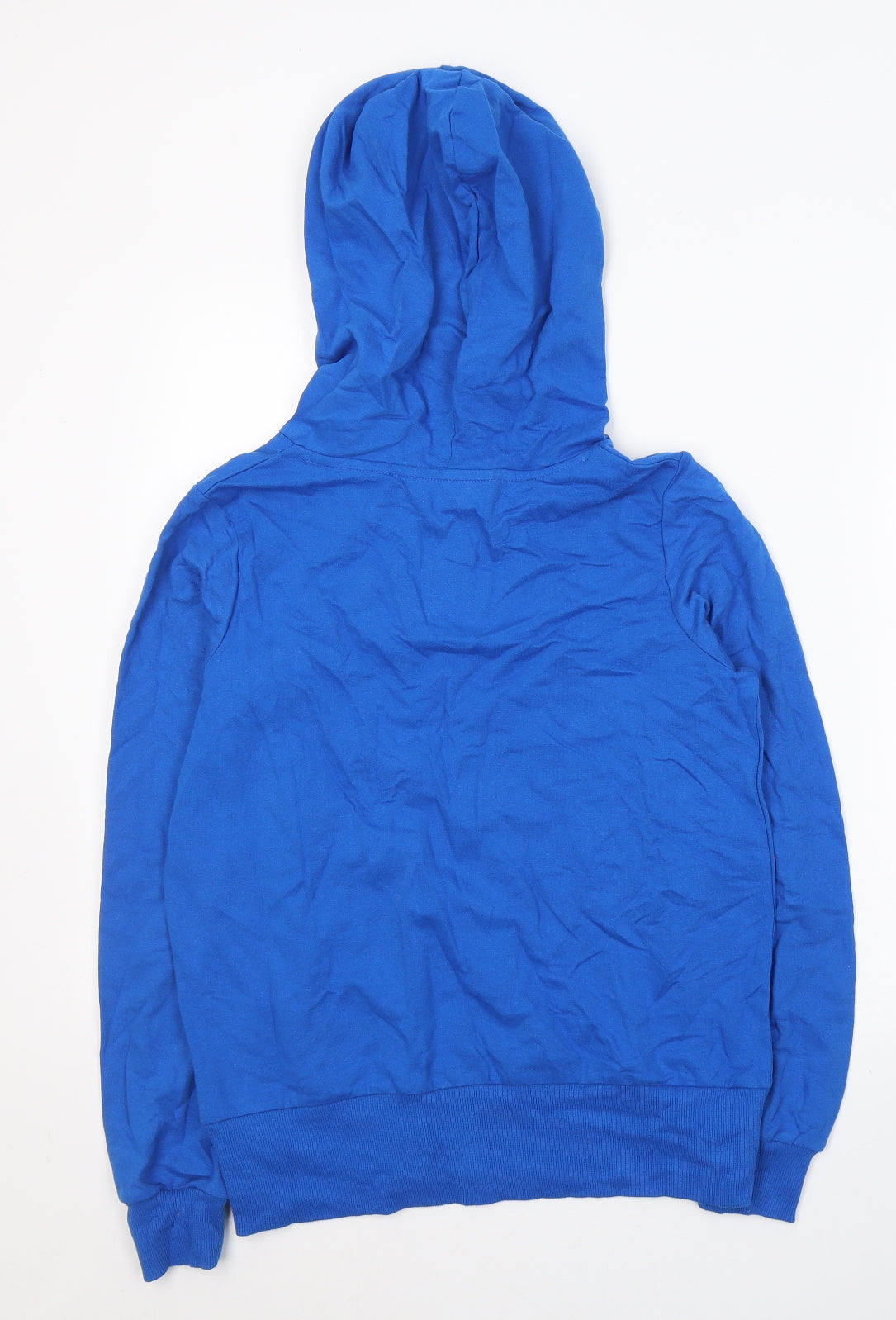 Dunnes Stores Womens Blue  Cotton Pullover Hoodie Size S  Pullover