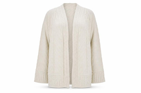 Berkertex Womens Beige V-Neck  Acrylic Cardigan Jumper Size 10