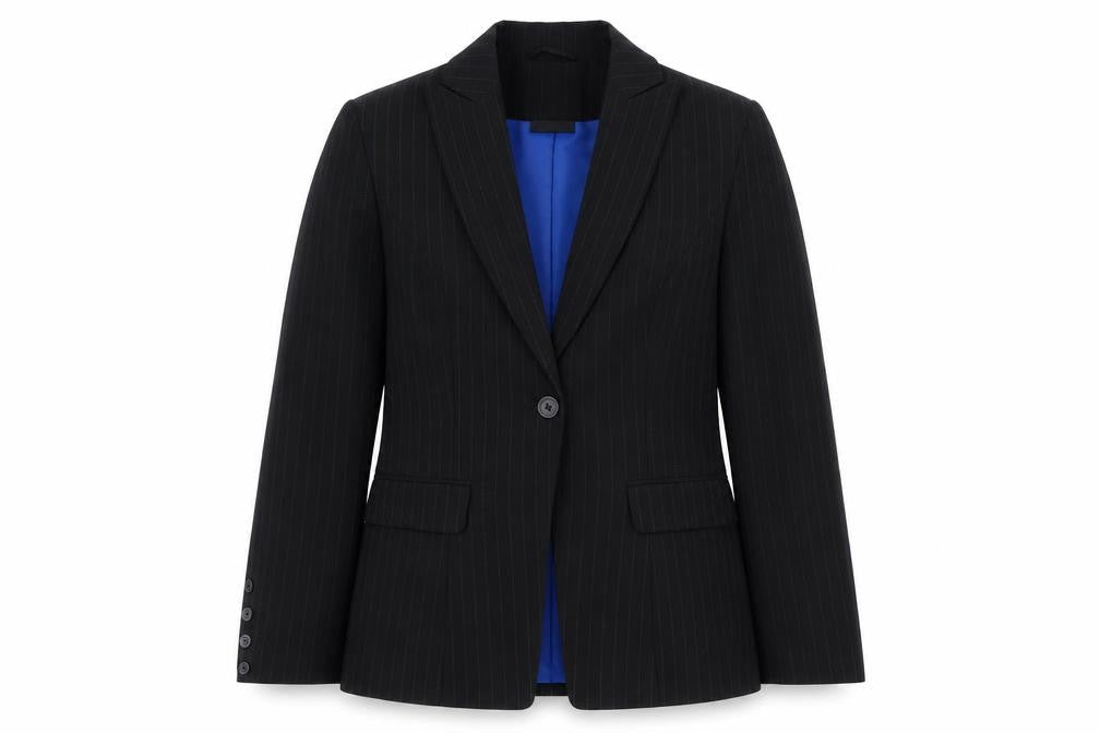Definitions  Womens Black Striped  Jacket  Size 10
