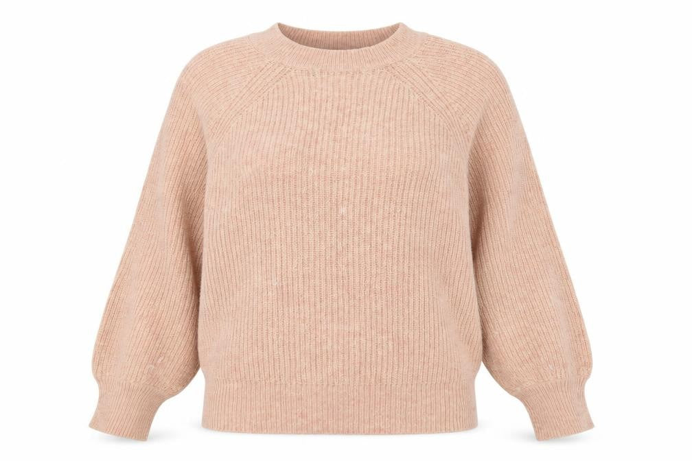 Marks & Spencer Womens Pink Round Neck  Polyamide Pullover Jumper Size S