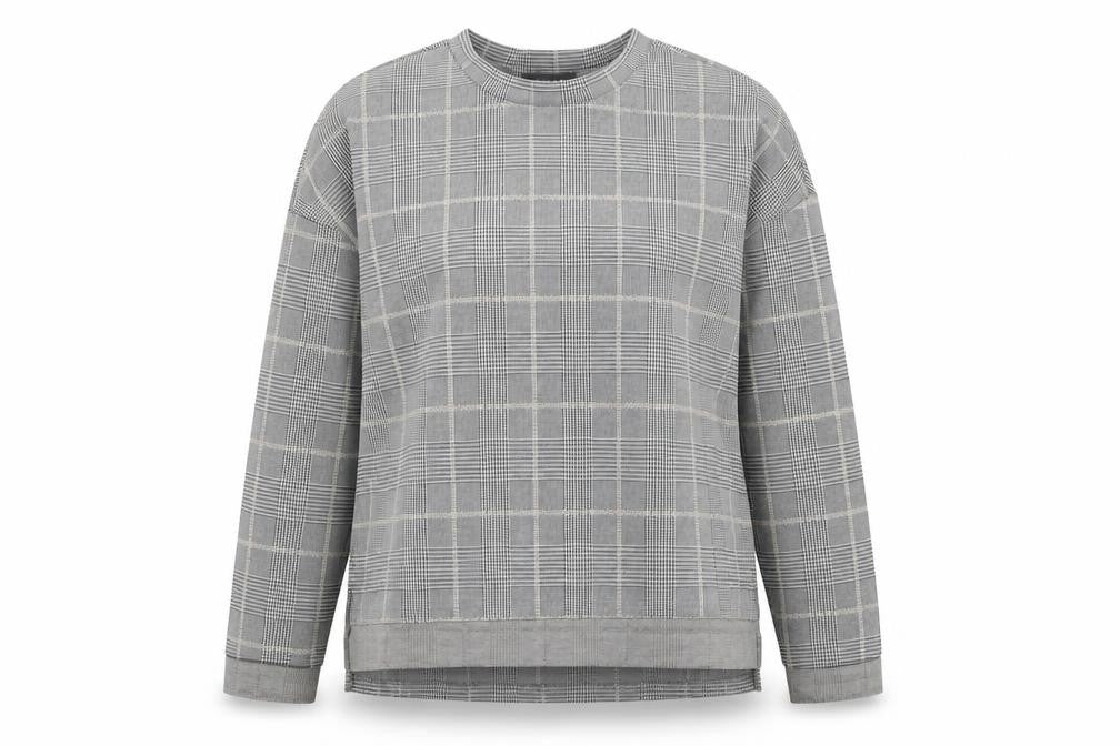 Primark Womens Multicoloured Plaid Polyester Pullover Sweatshirt Size 12