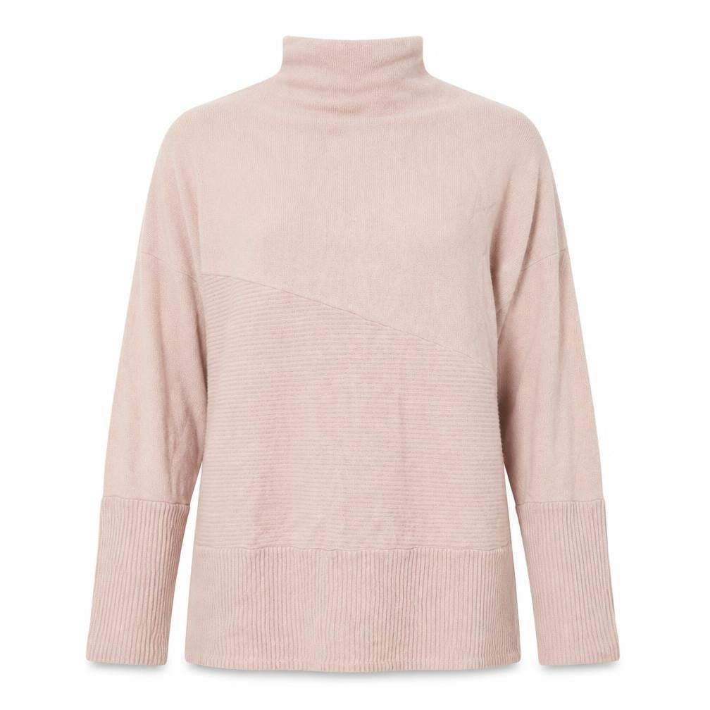 George Womens Pink Mock Neck  Viscose Pullover Jumper Size S