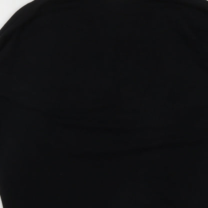 Gallery Womens Black Round Neck  Viscose Pullover Jumper Size M