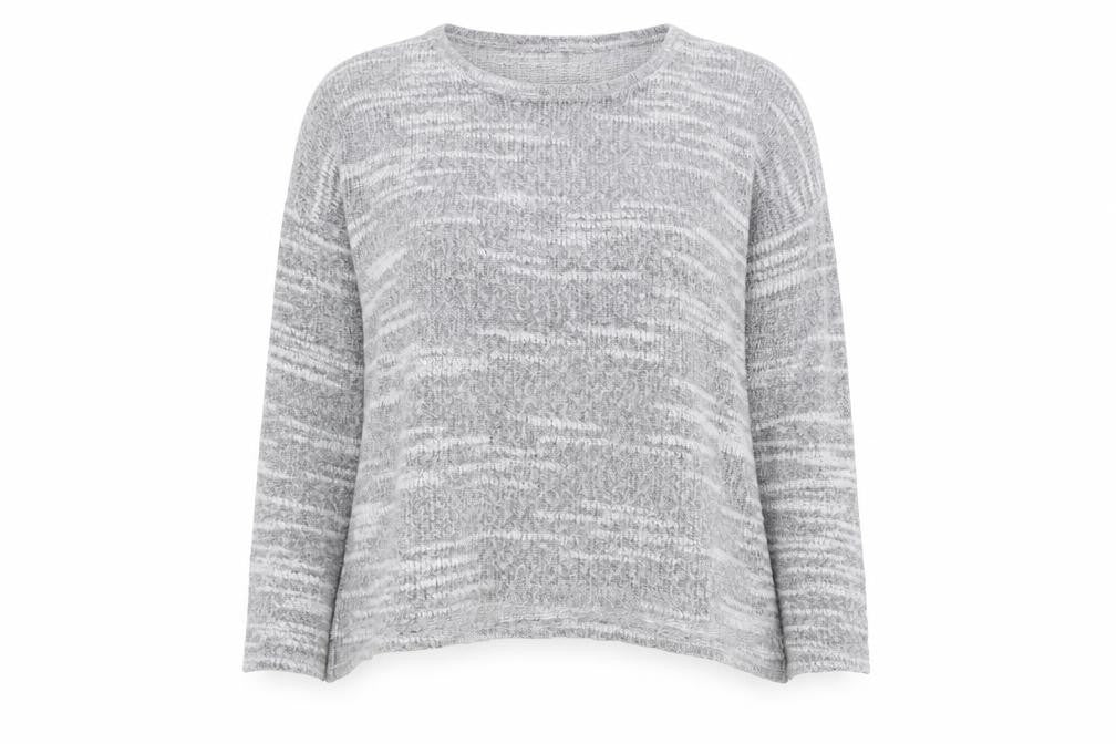New Look Womens Grey Boat Neck  Polyester Pullover Jumper Size 18