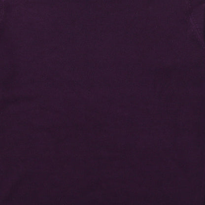 Intuition Womens Purple Round Neck  Acrylic Pullover Jumper Size 12