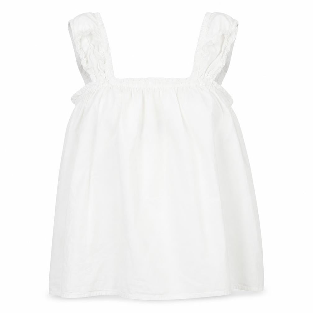Primark Womens White  Cotton Basic Tank Size 10 Scoop Neck