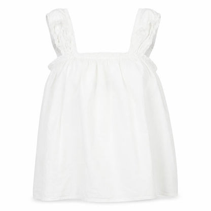 Primark Womens White  Cotton Basic Tank Size 10 Scoop Neck