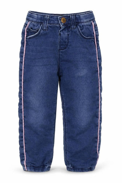 Denim Co Girls Blue  Cotton Snow Pants Jeans Size 18-24 Months  Button
