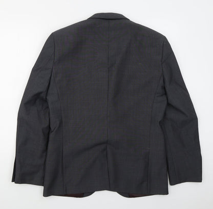 Next Mens Grey  Wool Jacket Suit Jacket Size 40