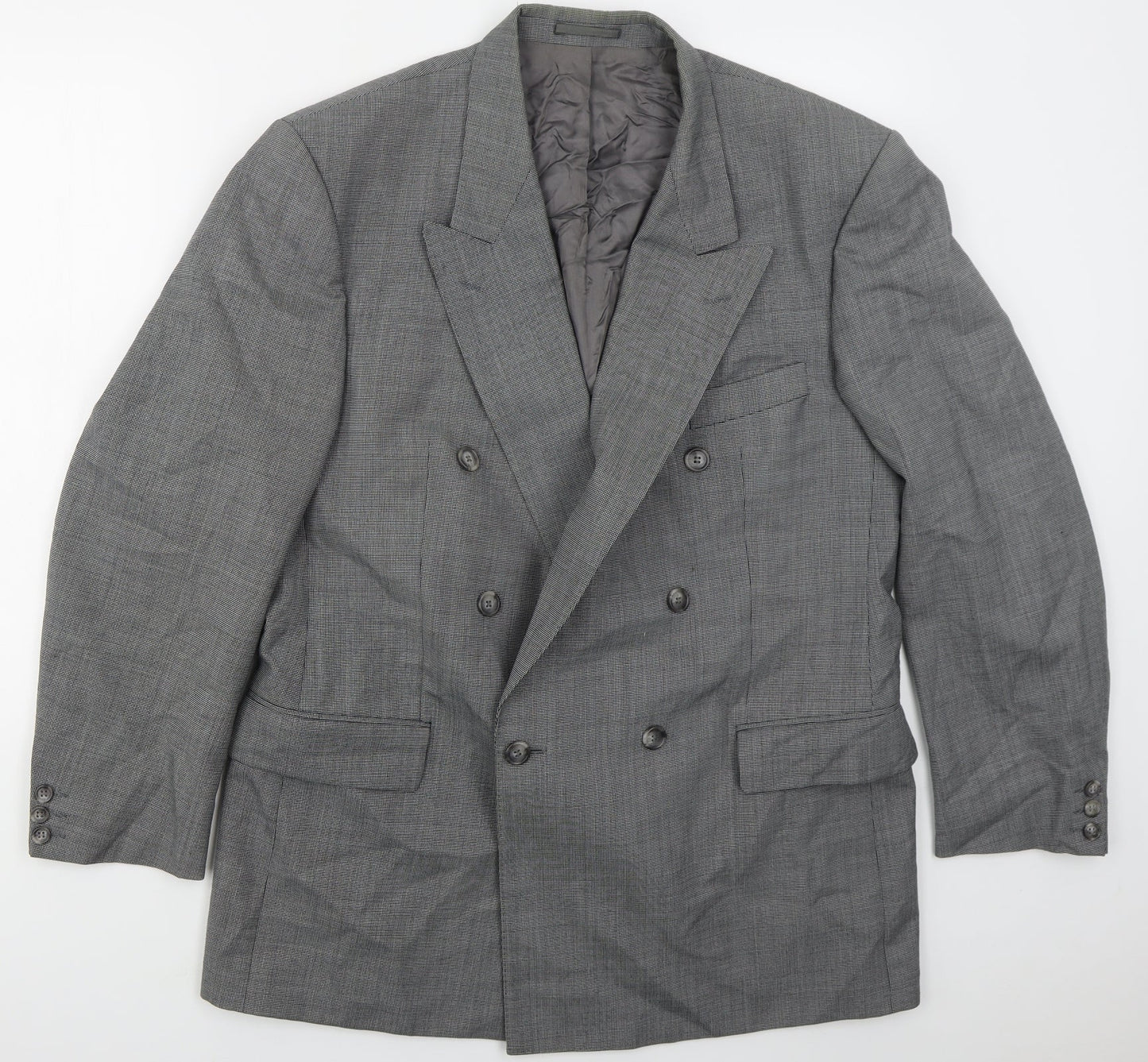 McKillens Mens Grey  Polyester Jacket Suit Jacket Size 44