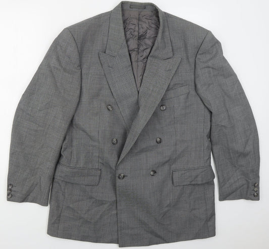 McKillens Mens Grey  Polyester Jacket Suit Jacket Size 44