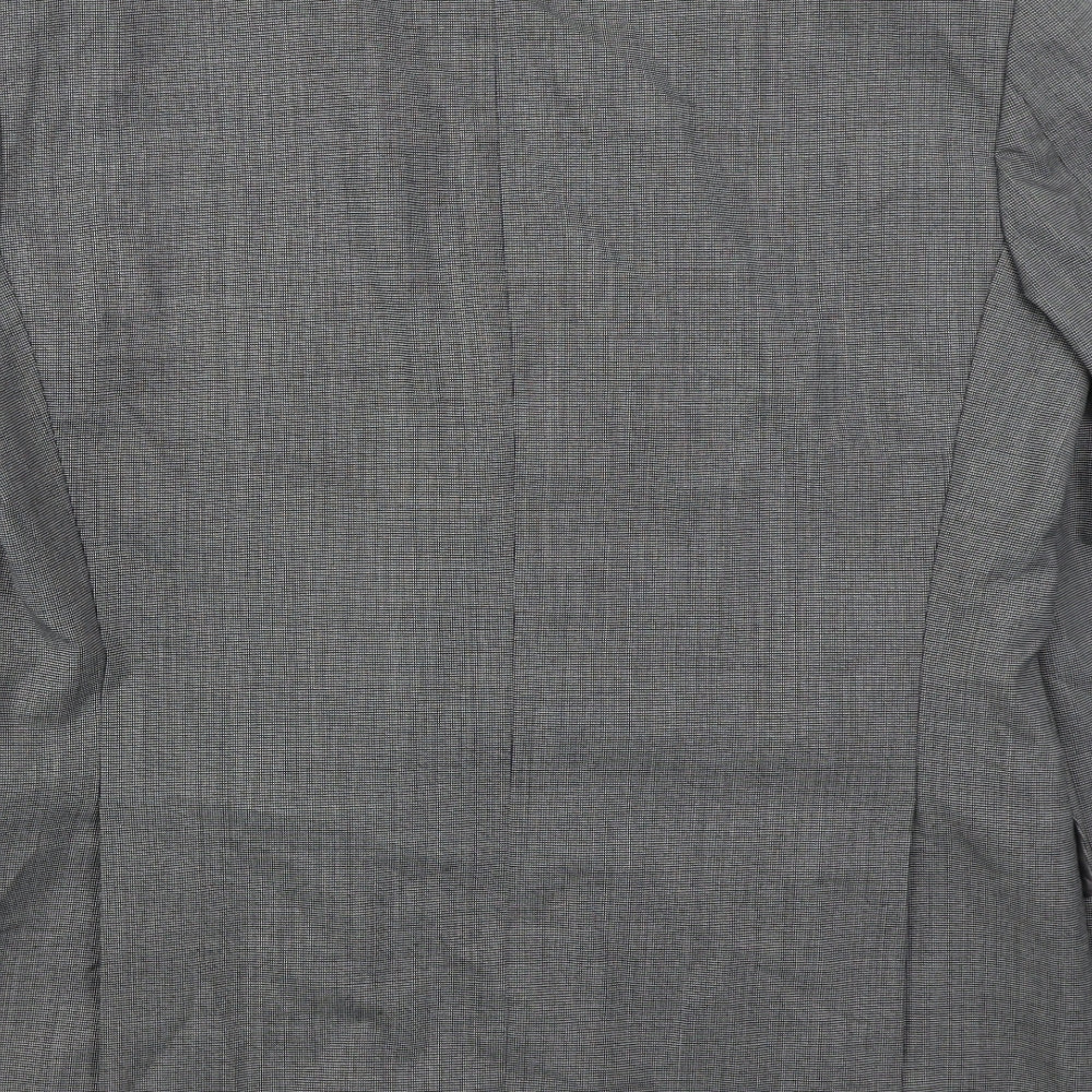 McKillens Mens Grey  Polyester Jacket Suit Jacket Size 44
