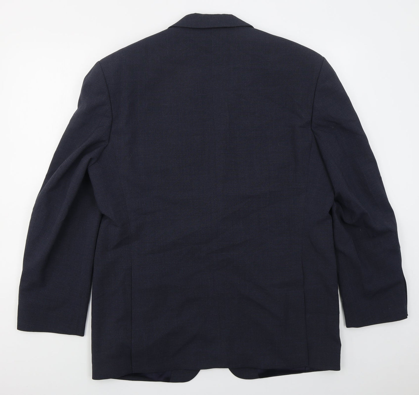 Baulmer Mens Blue  Polyester Jacket Suit Jacket Size 44