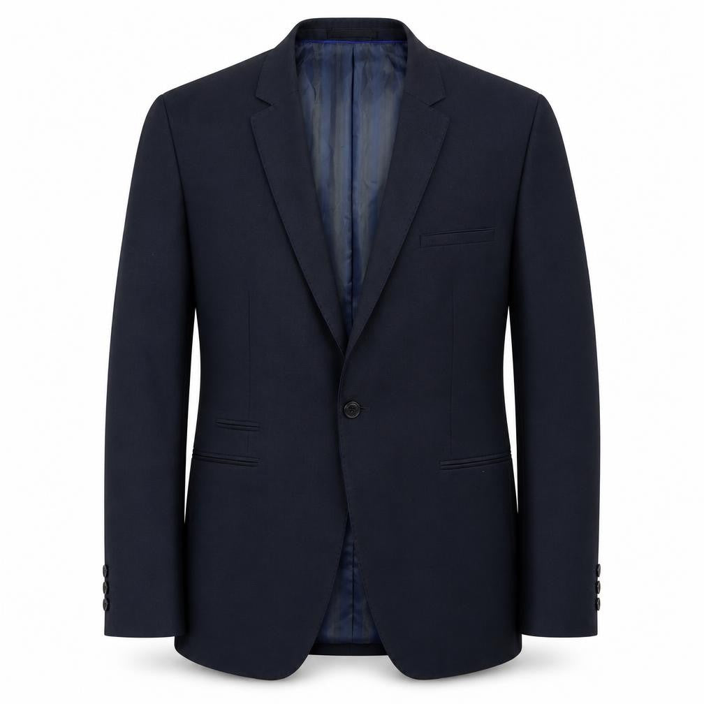 Identkit Mens Blue  Polyester Jacket Suit Jacket Size 40