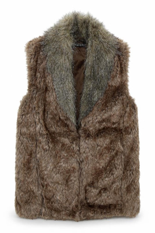 Atmosphere Womens Brown   Gilet Jacket Size 8  Hook & Eye