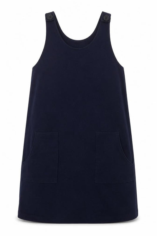 EDC Womens Blue  Viscose Tank Dress  Size L  Scoop Neck Pullover